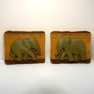 Vintage 2001  Homes Interiors Walking Elephant Wall Decor!